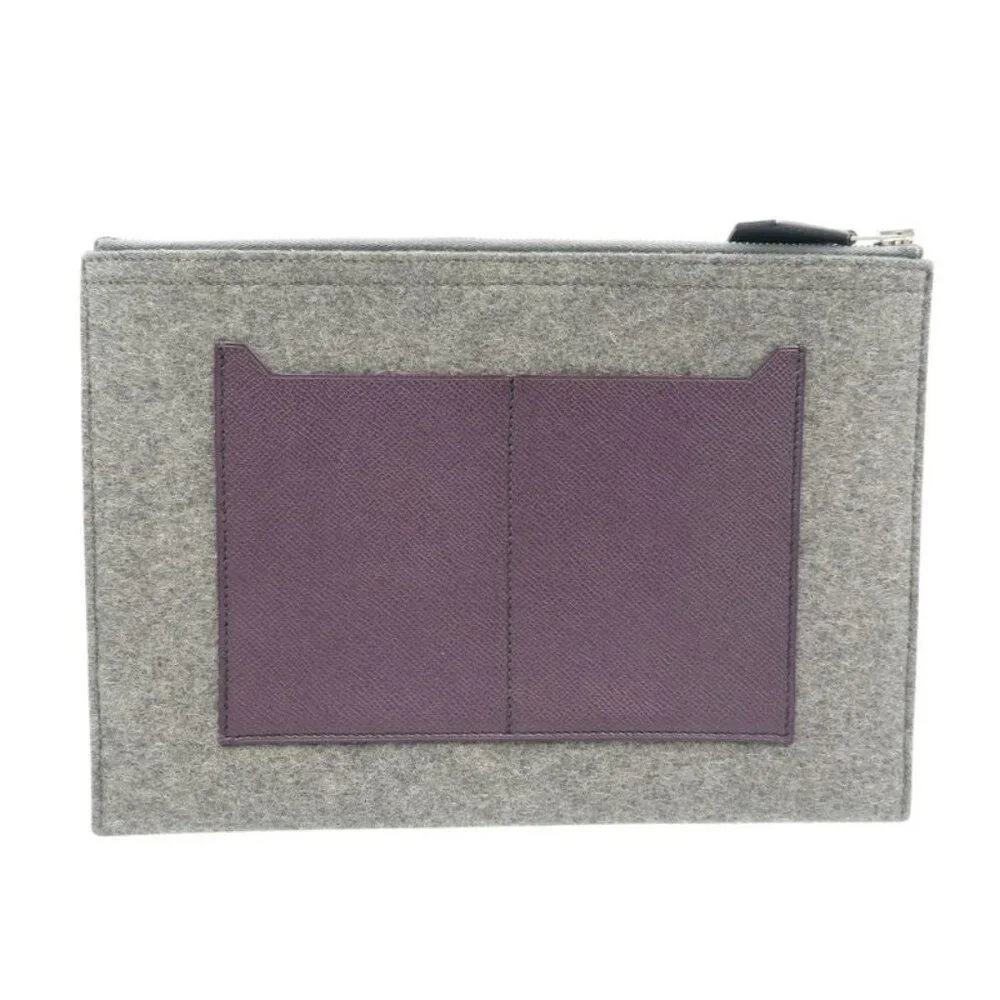 Hermes Toudou 29 Veau Epsom Felt Silver Hardware Grimoire Blue Indigo Lesan